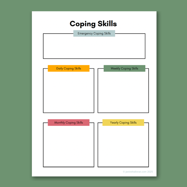 Coping Skills Planner