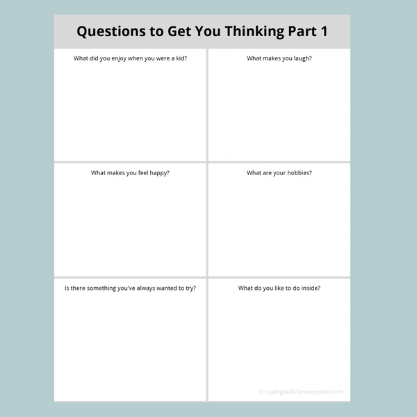 Get To Know Yourself Printables