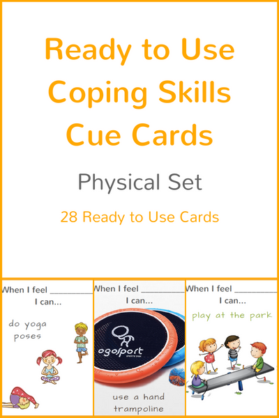 Ready to Use Coping Skills Cue Cards - Physical Set