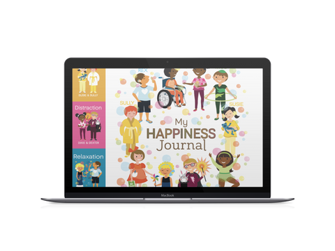 Digital Coping Skills for Kids Activity Books: My Happiness Journal
