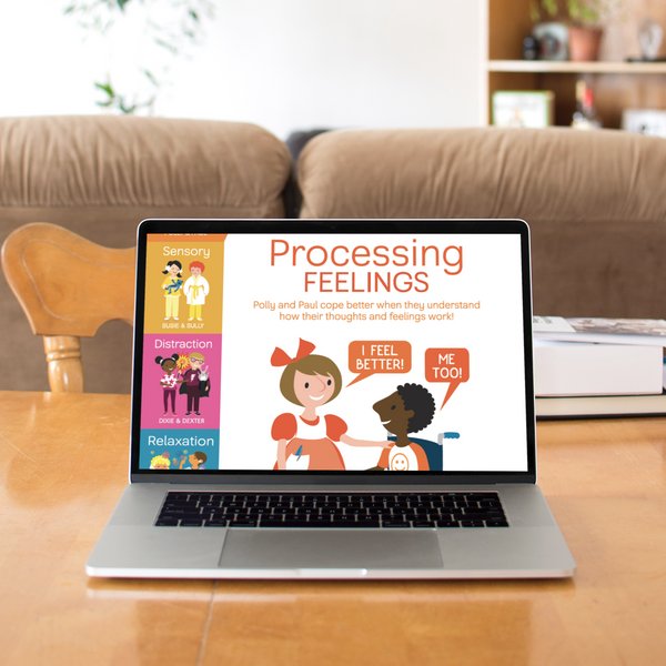 Digital Coping Skills for Kids Activity Books: Processing Feelings
