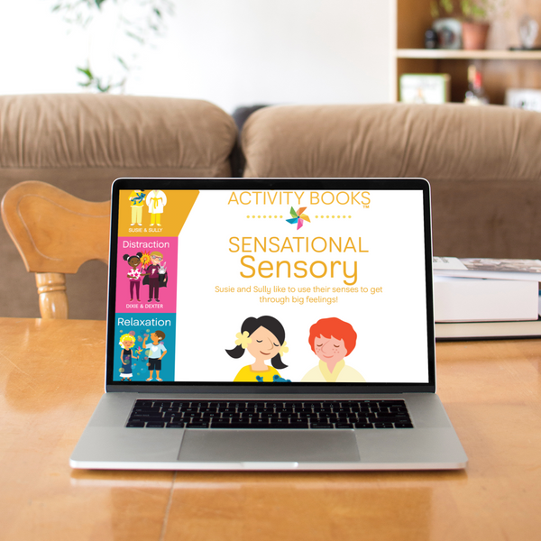 Digital Coping Skills for Kids Activity Books: Sensational Sensory